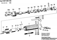 Bosch 0 607 250 184 50 WATT-SERIE Straight Grinders Spare Parts